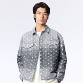 Men's 3D Jacquard Denim Jacket